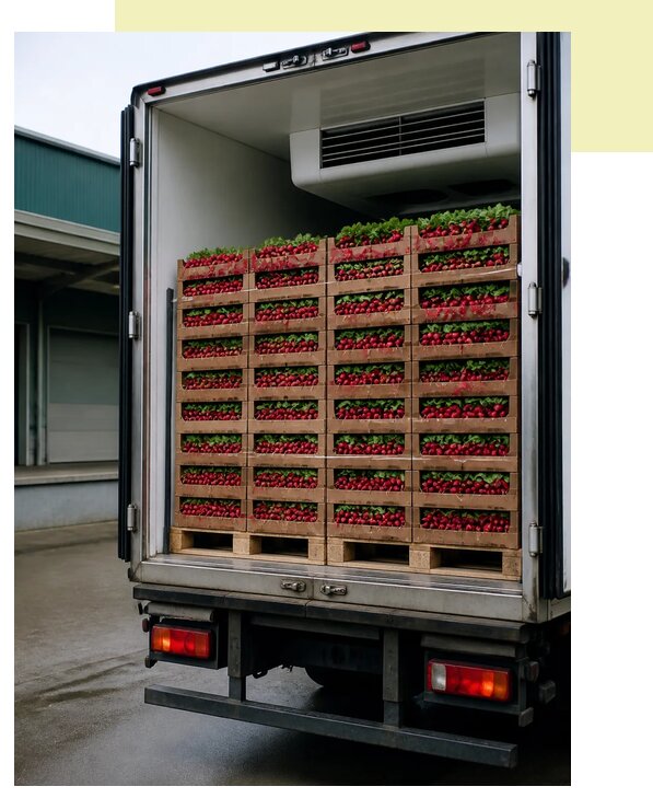 Перевозка редиса рефрижератором в Южное-Сахалинск по цене от 5166 р. | Агросервис-Южн